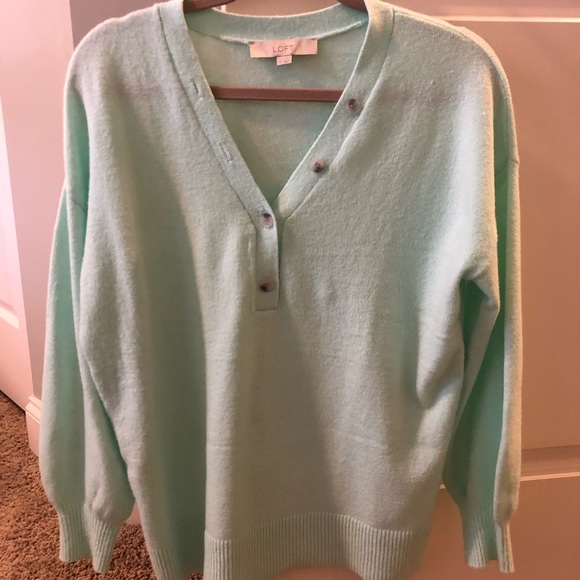 Soft knit henley sweater - Picture 3 of 11